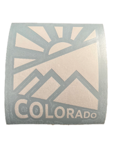 Load image into Gallery viewer, Colorado White Mountain Sun Sticker