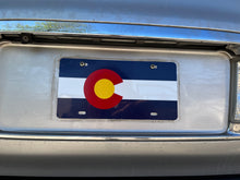 Load image into Gallery viewer, Colorado State Flag Vanity Aluminum License Plate