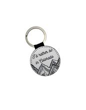 Load image into Gallery viewer, I'd Rather be in Colorado 2 Inch Round Leather Keychain