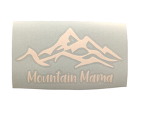 Load image into Gallery viewer, Mountain Mama Car Decal Sticker, White