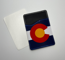 Load image into Gallery viewer, Colorado Flag Card Caddy Adhesive Wallet