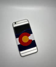 Load image into Gallery viewer, Colorado Flag Card Caddy Adhesive Wallet