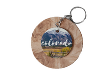 Load image into Gallery viewer, Colorado Mountain Scene Keychain