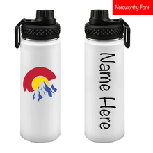 Load image into Gallery viewer, Colorado Stainless Steel Personalized 22 oz Water Bottle