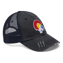 Load image into Gallery viewer, Colorado Distressed Embroidered Logo Trucker Hat