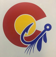 Load image into Gallery viewer, Colorado fly fish lure sticker