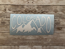 Load image into Gallery viewer, Colorado Mountain Car Sticker - White