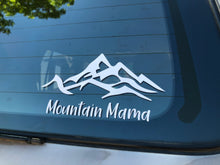Load image into Gallery viewer, Mountain Mama Car Decal Sticker, White