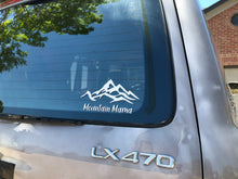 Load image into Gallery viewer, Mountain Mama Car Decal Sticker, White