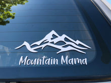 Load image into Gallery viewer, Mountain Mama Car Decal Sticker, White