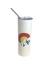 Load image into Gallery viewer, Colorado 20 oz Skinny Tumbler with Straw