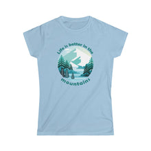 Load image into Gallery viewer, Life is Better in the Mountains Graphic Distressed Women's T-Shirt