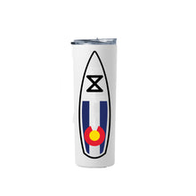 Load image into Gallery viewer, 20 oz Colorado SUP Skinny Tumbler with Straw