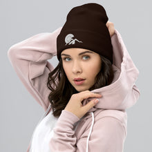 Load image into Gallery viewer, Colorado Cuffed Beanie with White Embroidered Design