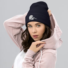 Load image into Gallery viewer, Colorado Cuffed Beanie with White Embroidered Design