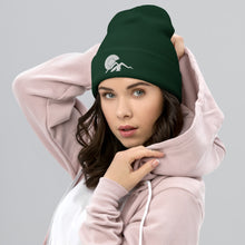Load image into Gallery viewer, Colorado Cuffed Beanie with White Embroidered Design