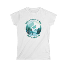 Load image into Gallery viewer, Life is Better in the Mountains Graphic Distressed Women's T-Shirt