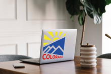 Load image into Gallery viewer, Colorado White Mountain Sun Sticker