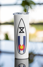 Load image into Gallery viewer, 20 oz Colorado SUP Skinny Tumbler with Straw