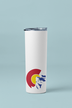 Load image into Gallery viewer, Colorado 20 oz Skinny Tumbler with Straw