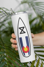 Load image into Gallery viewer, 20 oz Colorado SUP Skinny Tumbler with Straw