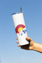 Load image into Gallery viewer, Colorado 20 oz Skinny Tumbler with Straw