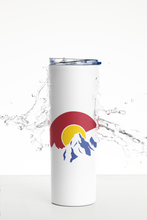 Load image into Gallery viewer, Colorado 20 oz Skinny Tumbler with Straw