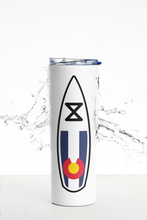 Load image into Gallery viewer, 20 oz Colorado SUP Skinny Tumbler with Straw