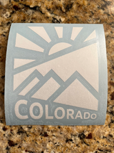 Load image into Gallery viewer, Colorado White Mountain Sun Sticker