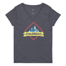 Load image into Gallery viewer, Women’s Colorado Distressed V-neck T-shirt