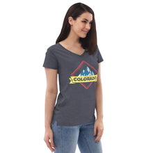 Load image into Gallery viewer, Women’s Colorado Distressed V-neck T-shirt