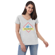 Load image into Gallery viewer, Women’s Colorado Distressed V-neck T-shirt