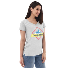 Load image into Gallery viewer, Women’s Colorado Distressed V-neck T-shirt