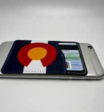 Load image into Gallery viewer, Colorado Flag Card Caddy Adhesive Wallet
