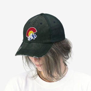 Colorado Distressed Embroidered Logo Trucker Hat