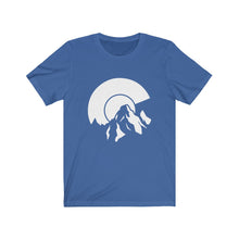 Load image into Gallery viewer, Colorado White Logo C Flag Mountain T-Shirt
