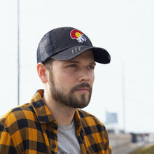 Load image into Gallery viewer, Colorado Distressed Embroidered Logo Trucker Hat
