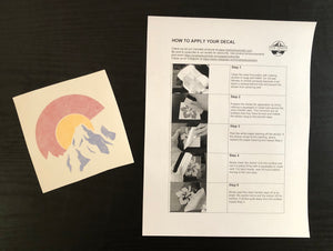 Colorado flag logo sticker