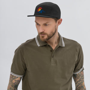 Five Panel Cap with Colorado C over Mountains