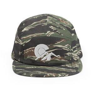 Five Panel Cap with White Colorado C over Mountains
