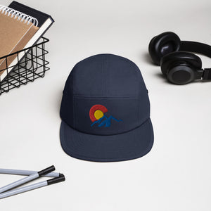 Five Panel Cap with Colorado C over Mountains