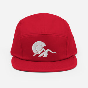 Five Panel Cap with Colorado C over Mountains