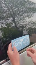 Load and play video in Gallery viewer, SUP Life with Glasses Vinyl Sticker
