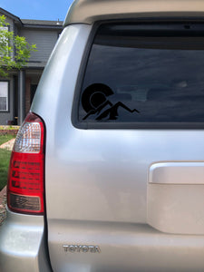 Colorado C over Mountains Sticker Decal