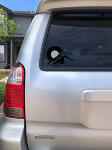 Colorado C over Mountains Sticker Decal
