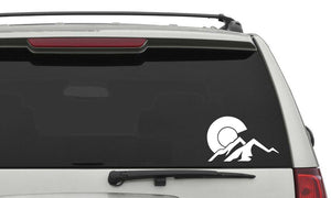 Colorado C over Mountains Sticker Decal