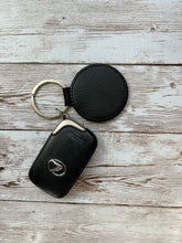 Load image into Gallery viewer, I&#39;d Rather be in Colorado 2 Inch Round Leather Keychain
