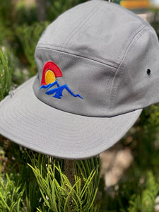 Five Panel Cap with Colorado C over Mountains