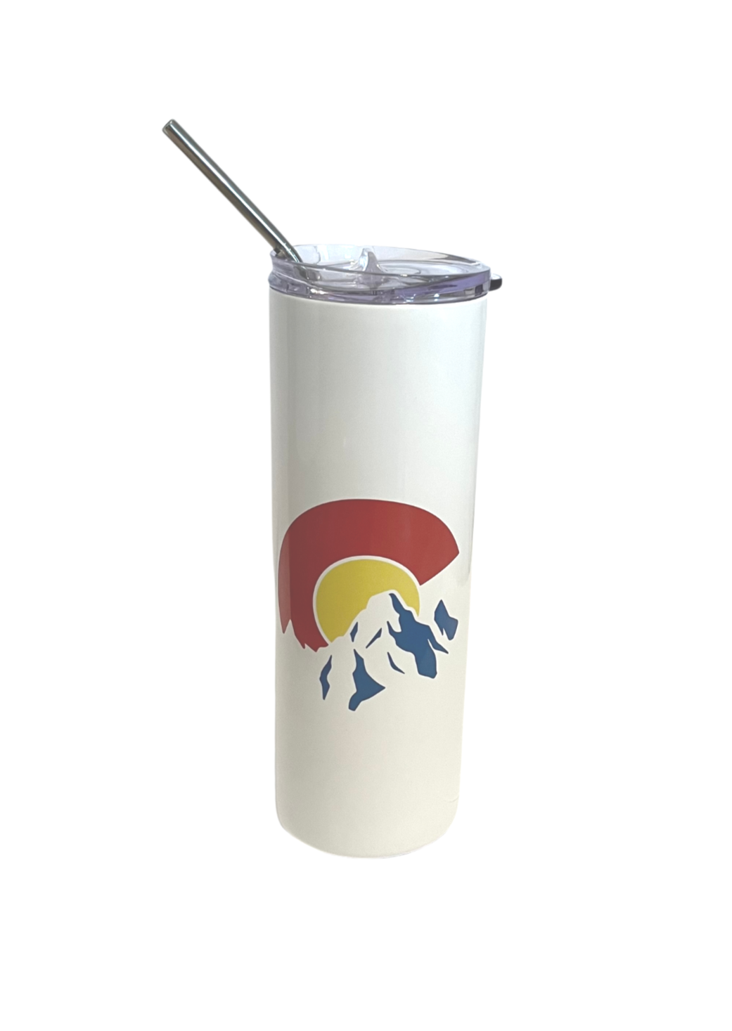 Colorado 20 oz Skinny Tumbler with Straw