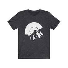 Load image into Gallery viewer, Colorado White Logo C Flag Mountain T-Shirt
